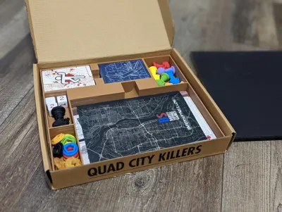 Board game organizer for Quad City Killers