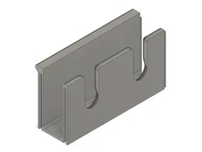His & Hers Glass storage shelf middle section