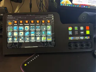 iPad and Stream Deck + Stand