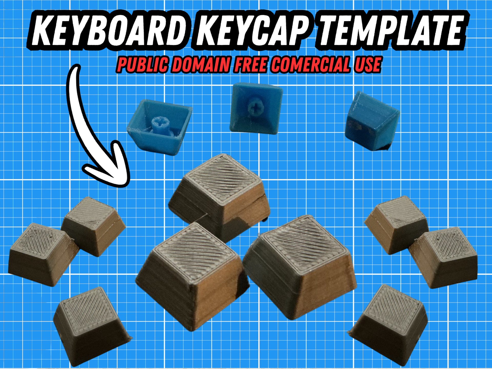 Keycap Template Mechanical Keyboard Customizable