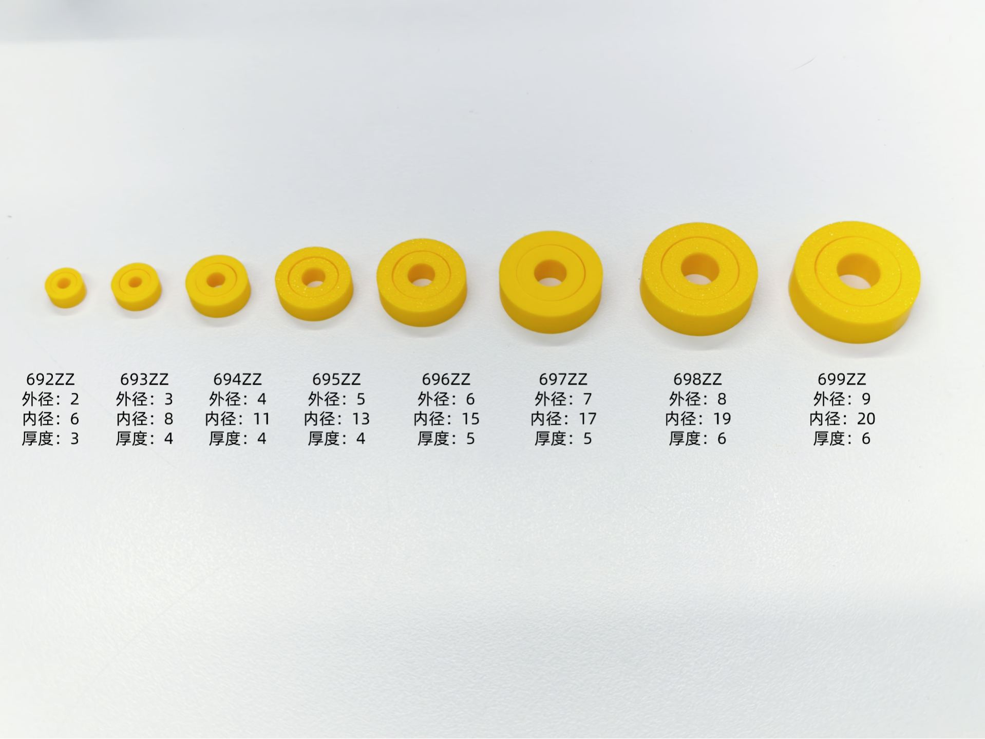 【小尺寸轴承】69系列轴承 692 693 694 695 696 697 698 699zz