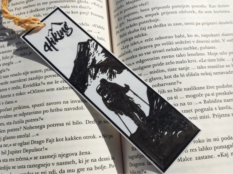Hiking bookmark