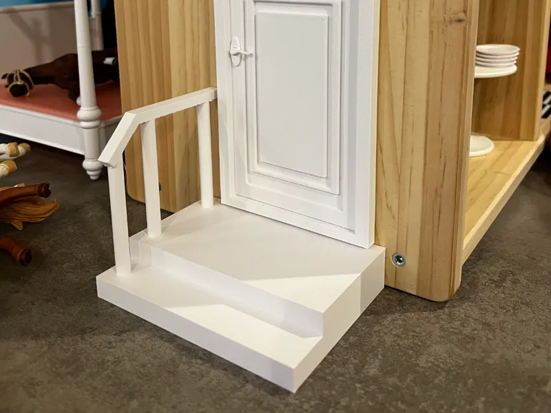 Ikea Flisat Puppenhaus Eingangspodest mit Geländer