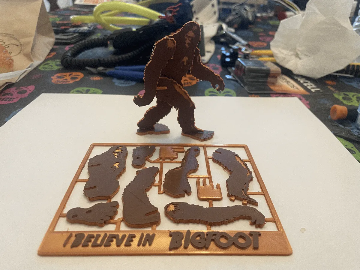 Bigfoot - a Cryptid Kit Card - Free 3D Print Model - MakerWorld