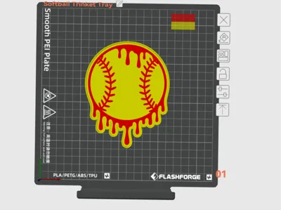 Softball Trinket Tray