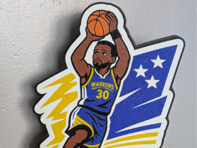 boite à lumière stephen curry shot