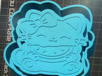 CAT EATING WATERMELON FRESHIE MOLD