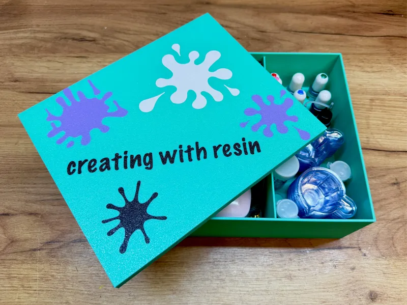 Resin and supplies box
