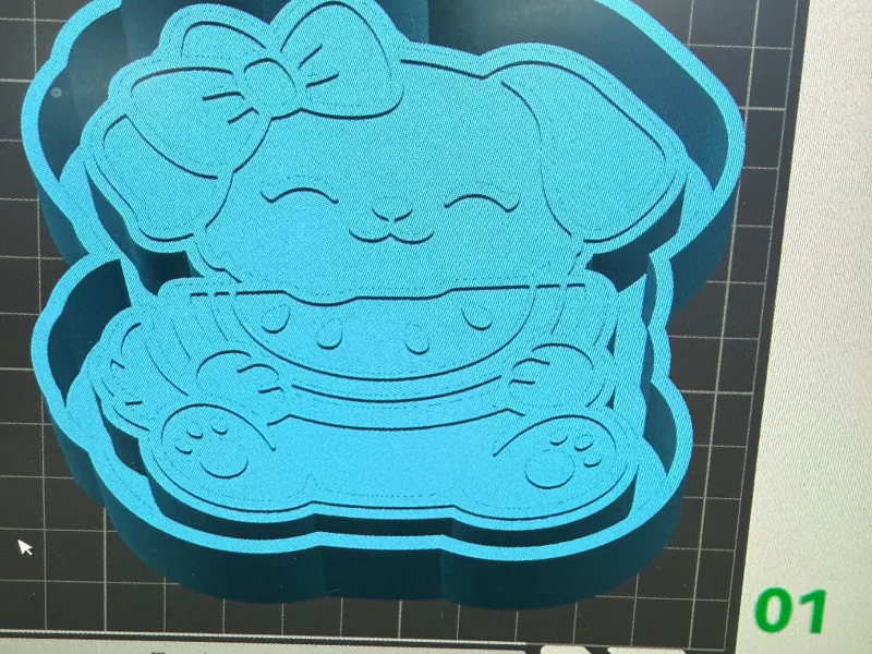 DOG EATING WATERMELON MOLD HOUSING FOR FRESHIE