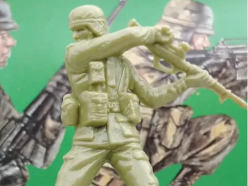 Airfix Nato soldier hitting.