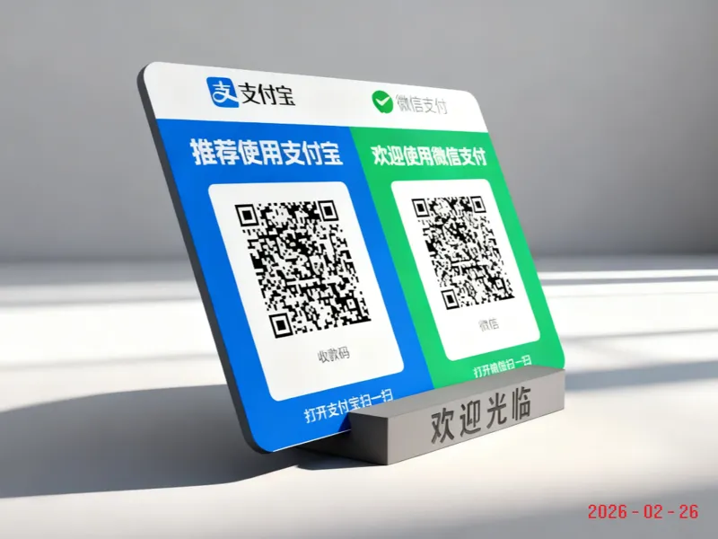 收款码桌台架 展示牌  立牌 桌牌 超省料38g