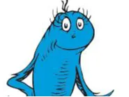 Blue Seuss Fish