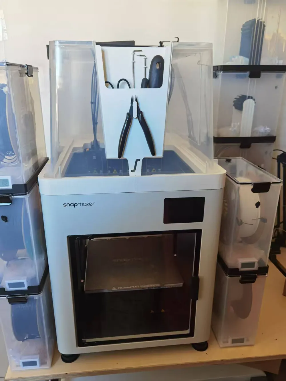 Snapmaker U1 IKEA Samla 45L enclosure top lid external tool box - Free ...