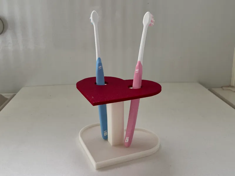 ハートの歯ブラシスタンド