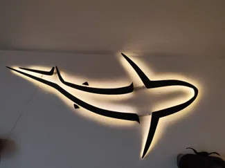 Wandlampe Hai