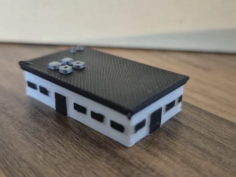 small 1:400 scale building