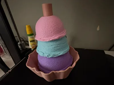 Ice cream stacking toy