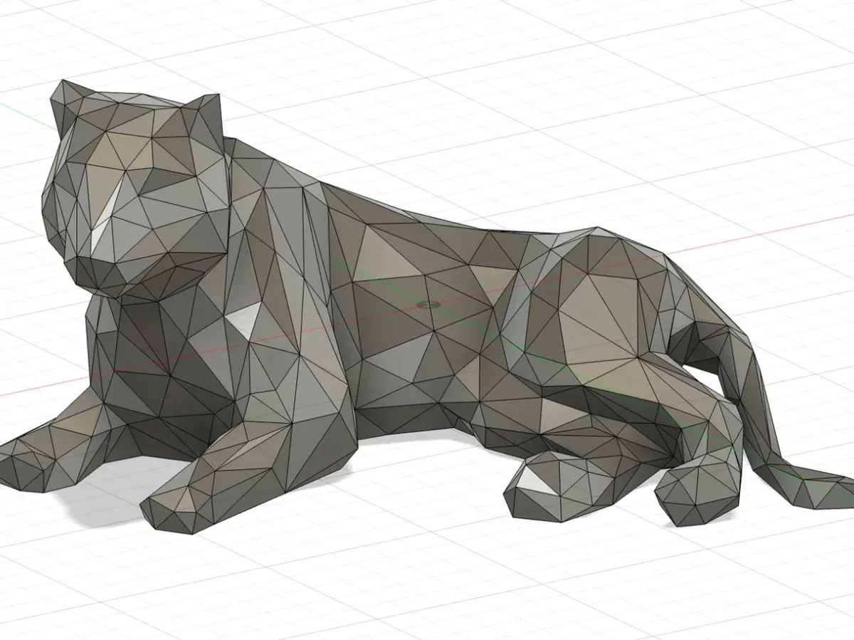 Low Poly Tiger - Free 3D Print Model - MakerWorld