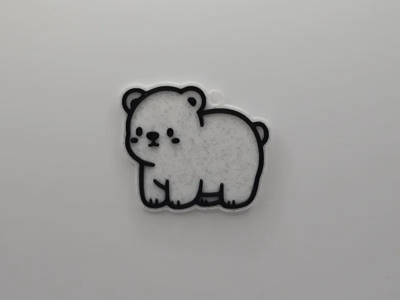 Cute Polar Bear Keychain