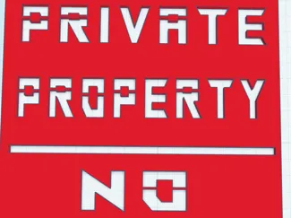 Private property Stencil