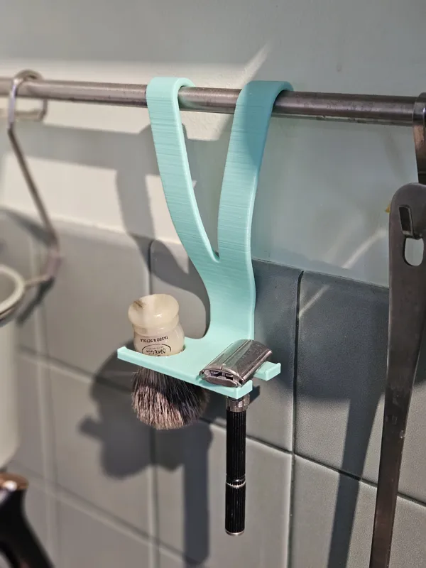 Hanging Shave stand for Ikea kitchen rails