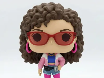 90s Girl — bright Pop‑vinyl style figure