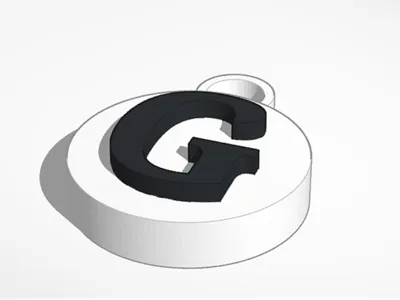 Keychain with the initial G