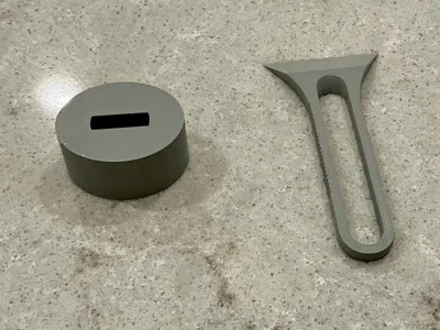 Mini bed scraper with stand (Quick print)