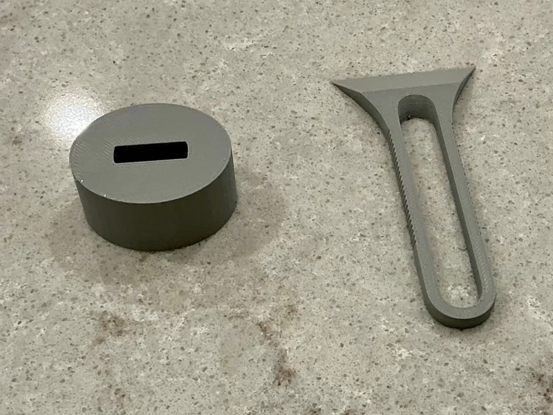 Mini bed scraper with stand (Quick print)
