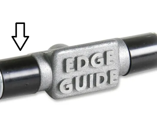 Replacement edge guide for knife sharpener. 