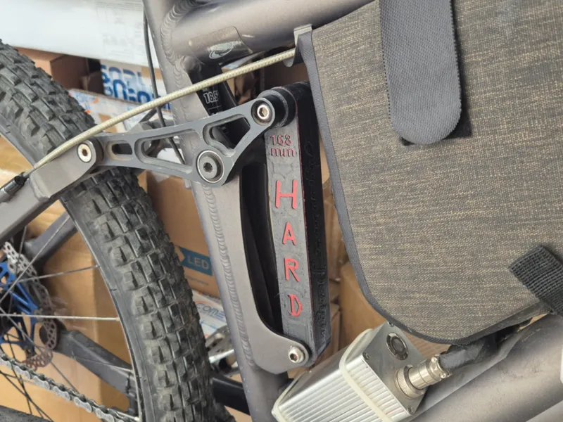 Bicycle Rear shock replacement, hard, 168x.., 185x