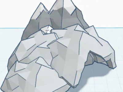 mountains and caves