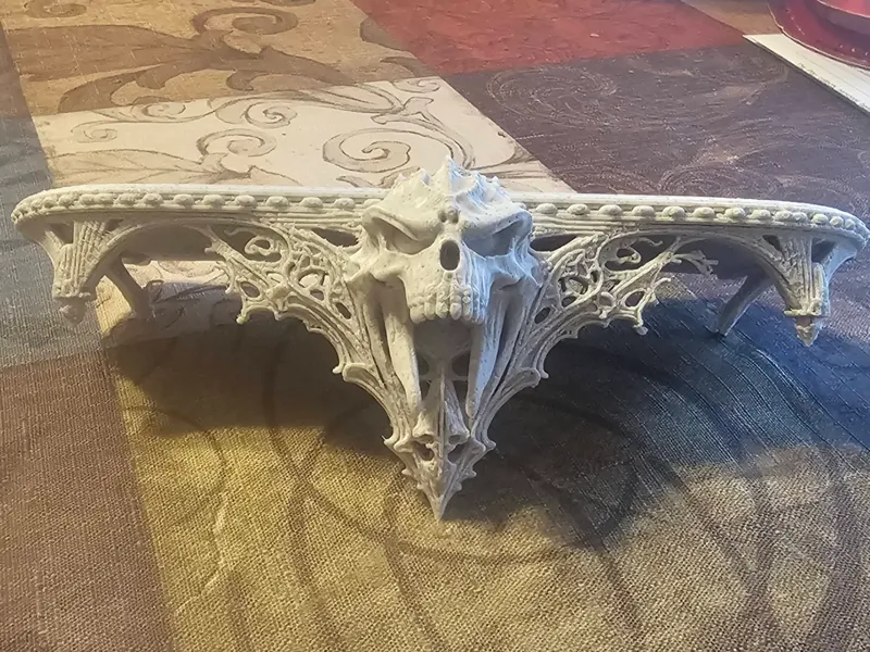 Gothic Skull Shelf