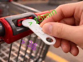 shoping cart chip christian cross 