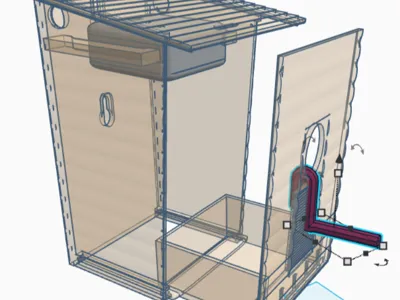 LOG STYLE BIRD HOUSE - EASY TO PRINT 2PCS