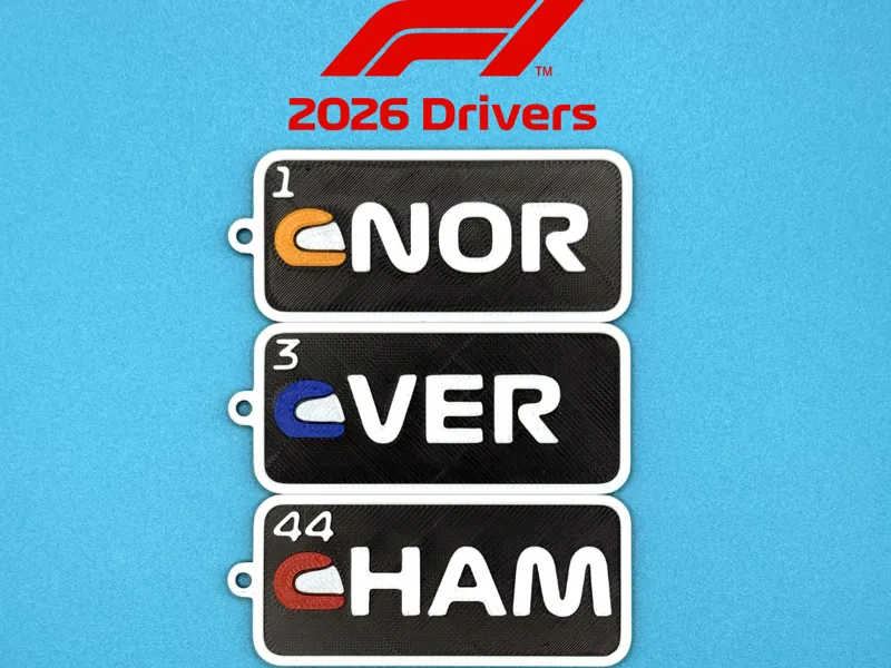 F1 Drivers Keychains