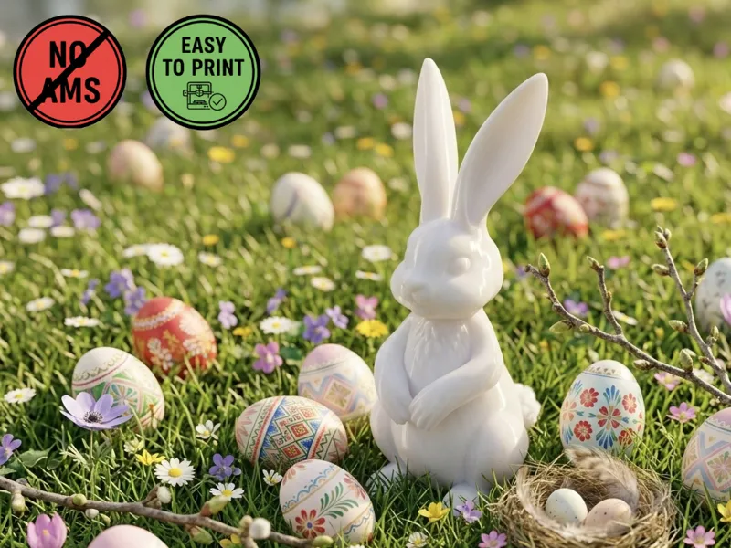 Cute Realistic Easter Bunny