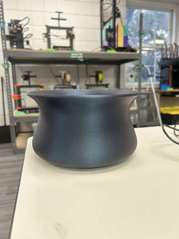 Wide Bowl with S Curve.