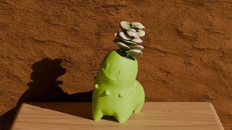 Chikorita Pot Plant - Pokemon Home Decor