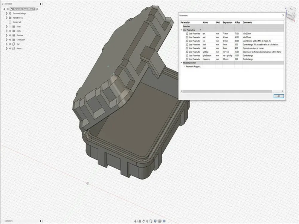 Parametric Rugged Box - Free 3D Print Model - MakerWorld