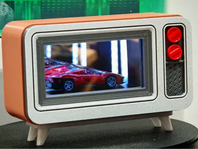 Ultra-low cost retro desktop infinity mirror display box for 1/64 scale model cars
