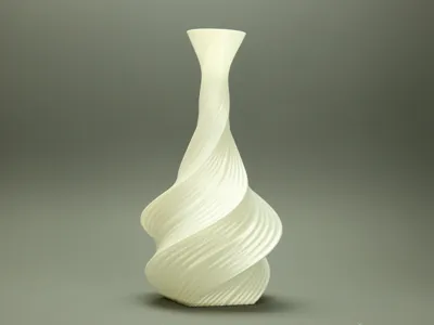 Serene and Elegant Silk Swirl Vase 02