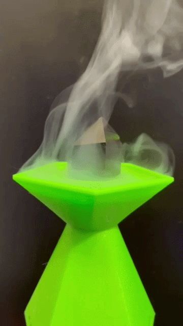 Incense stand for small trinkets and characters