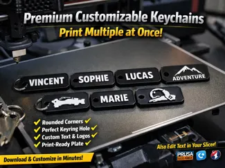 Print test. Customizable Keychains