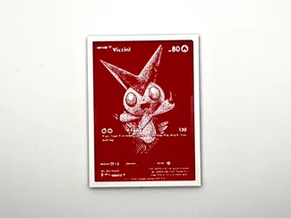 Victini Pokemon Card Hueforge (Scale)