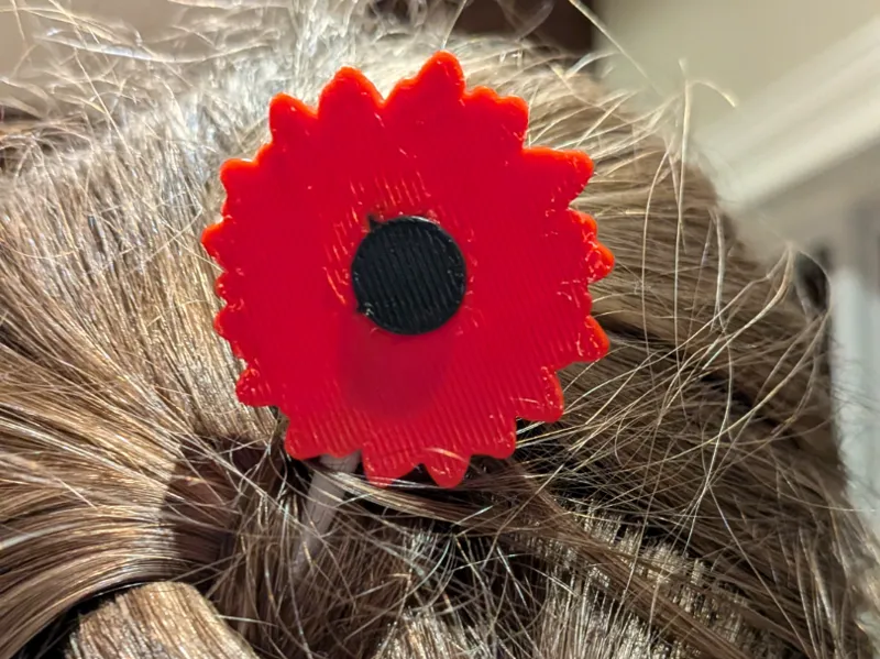 flower pin for hair 