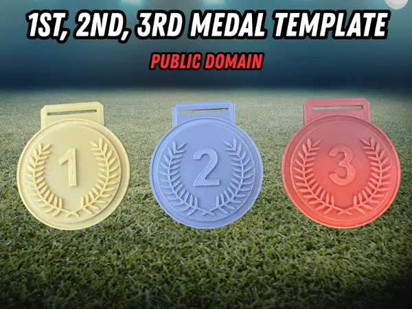 Lot de 3 médailles 1ère et 2ème place