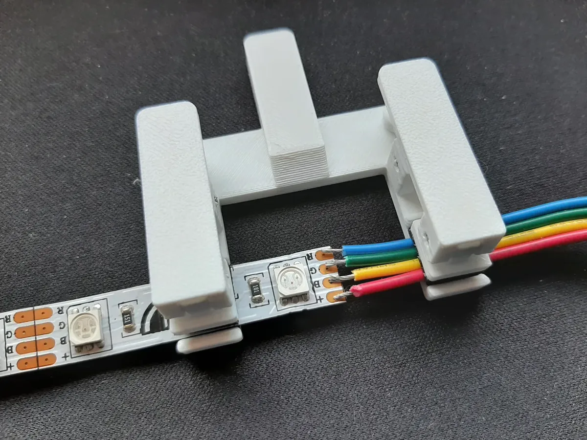 LED Strip soldering tool for 8 10 12 and 14 mm wid - Free 3D Print ...