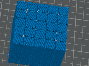 5 by 5 square fidget