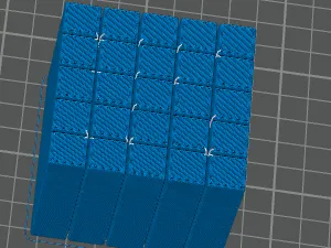 5 by 5 square fidget